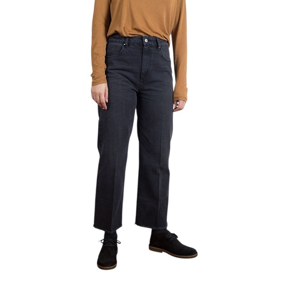 Chloé Stora Denim - CHLOÉ STORA Janis 591 High Waist Wide Leg Crop Jeans